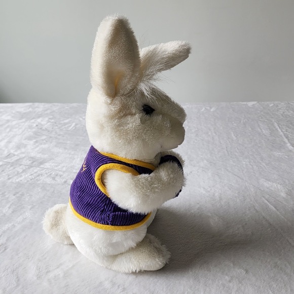 Cadbury Chocolate Rabbit Bunny Plush Stuffie Purple Vest Logo Egg Toy 15" Easter - Picture 5 of 16
